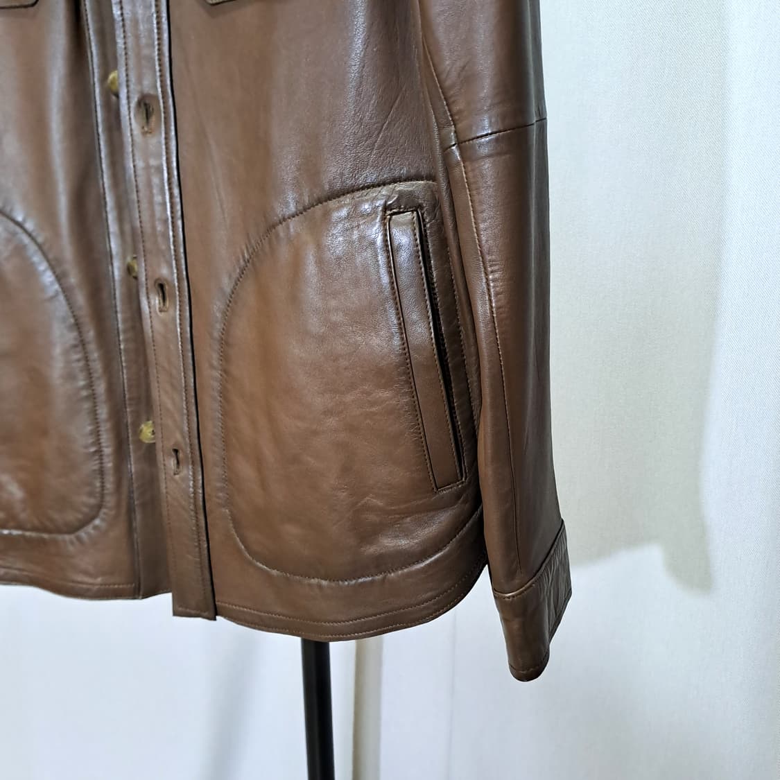 (택포) 마시모두띠 양가죽 아우터 셔츠형 자켓 95-100 B685 상품이미지4