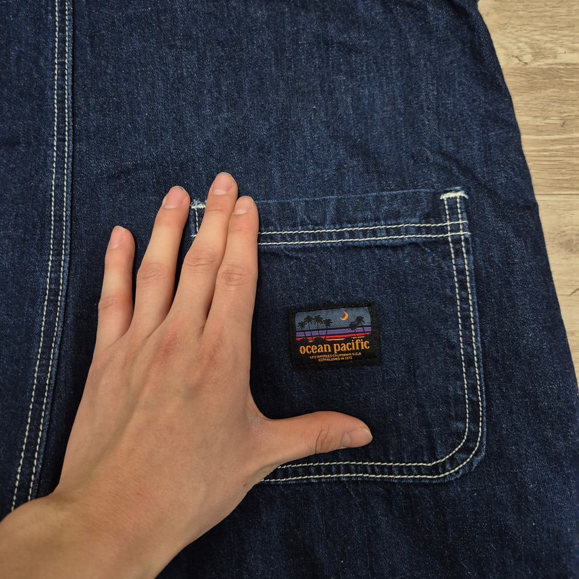 오션퍼시픽 썬웨어 데님 오버롤 팬츠 멜빵바지 FREE 상품이미지6