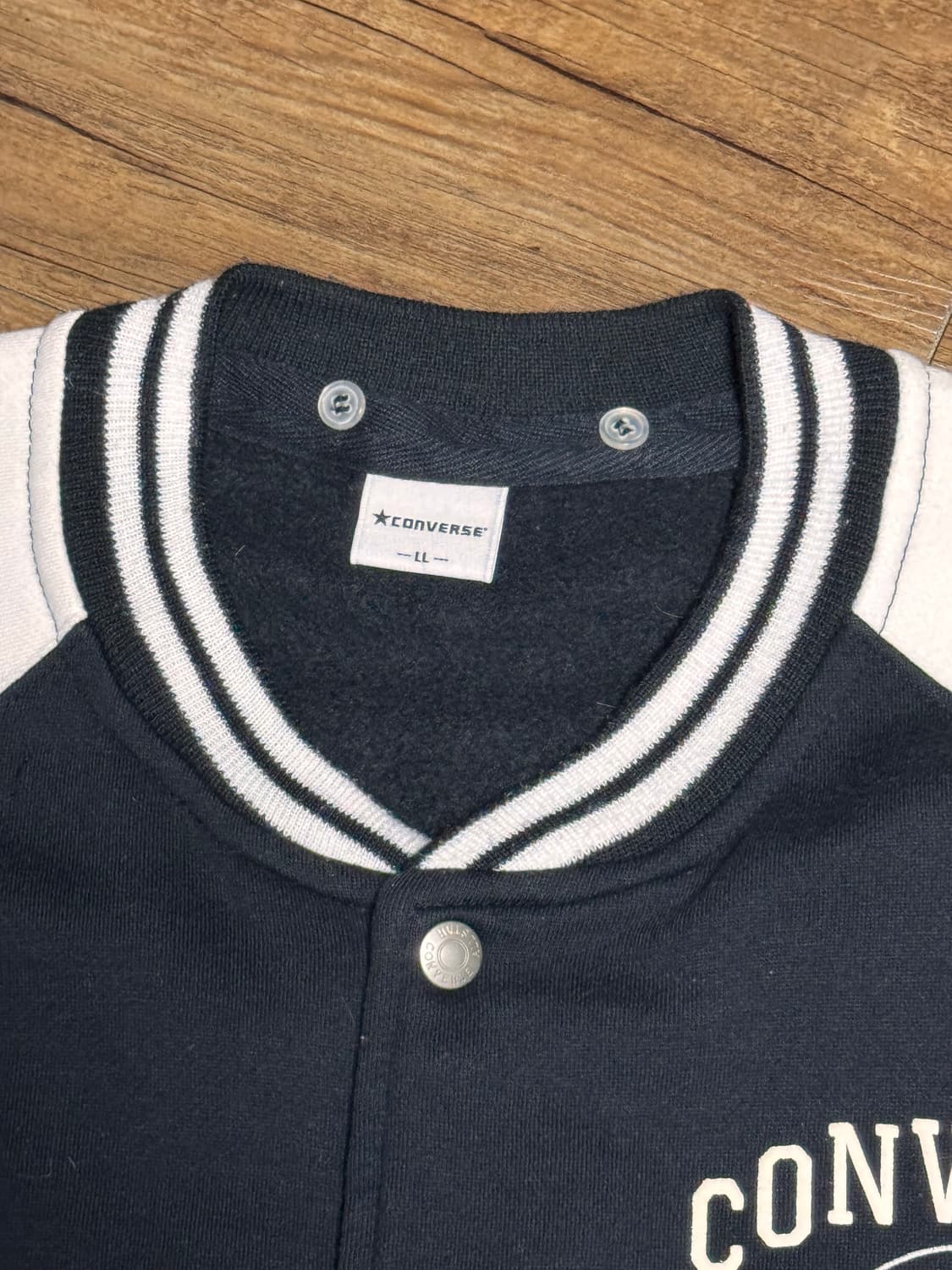 [XL] 컨버스 올스타 블랙 면 바시티 자켓 상품이미지8