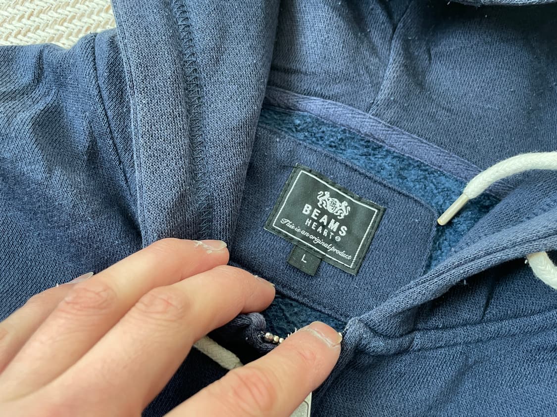 빔즈 하트 스트라이프 집업 후디 J03673 상품이미지4