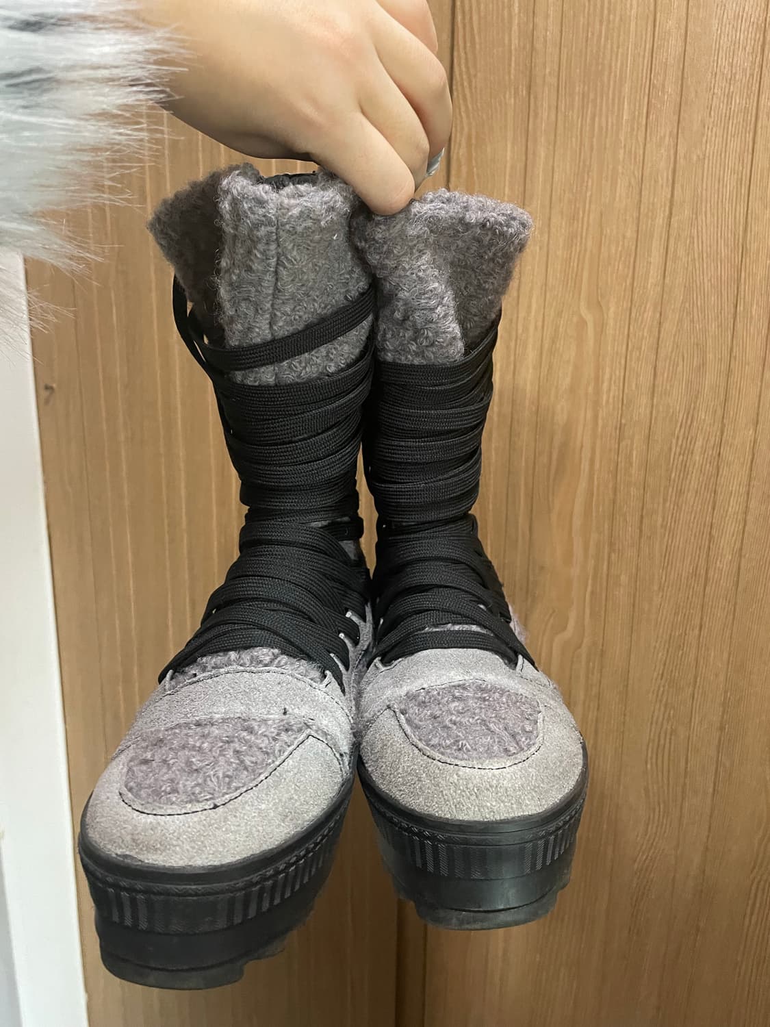 빈티지 퍼부츠 릭오웬스깔 카시코본네허그유어스킨오호스 상품이미지3