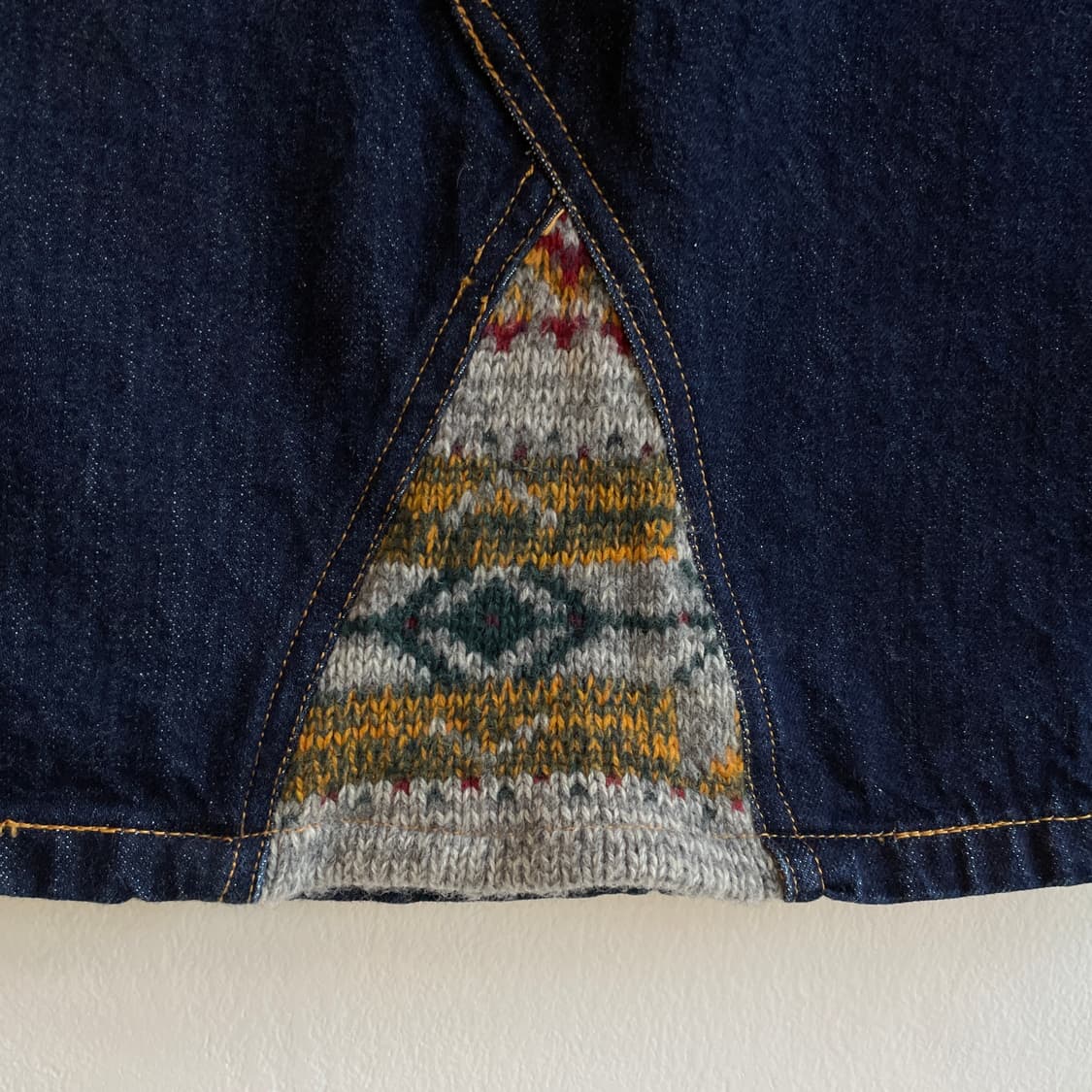 Sunao Kuwahara Patchwork Denim Skirt 상품이미지2