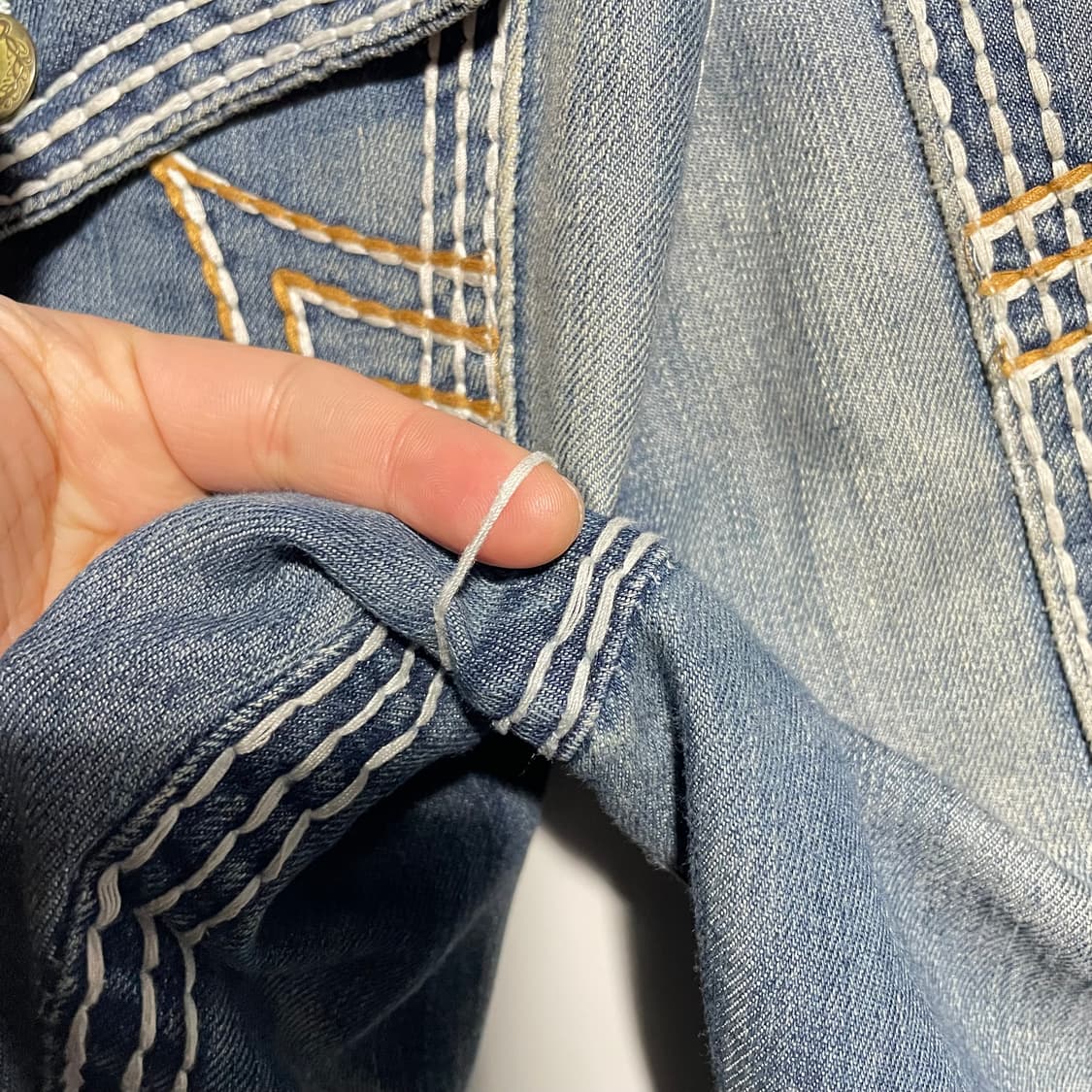 트루릴리전 USA 빅사이즈 데님팬츠 38 상품이미지8