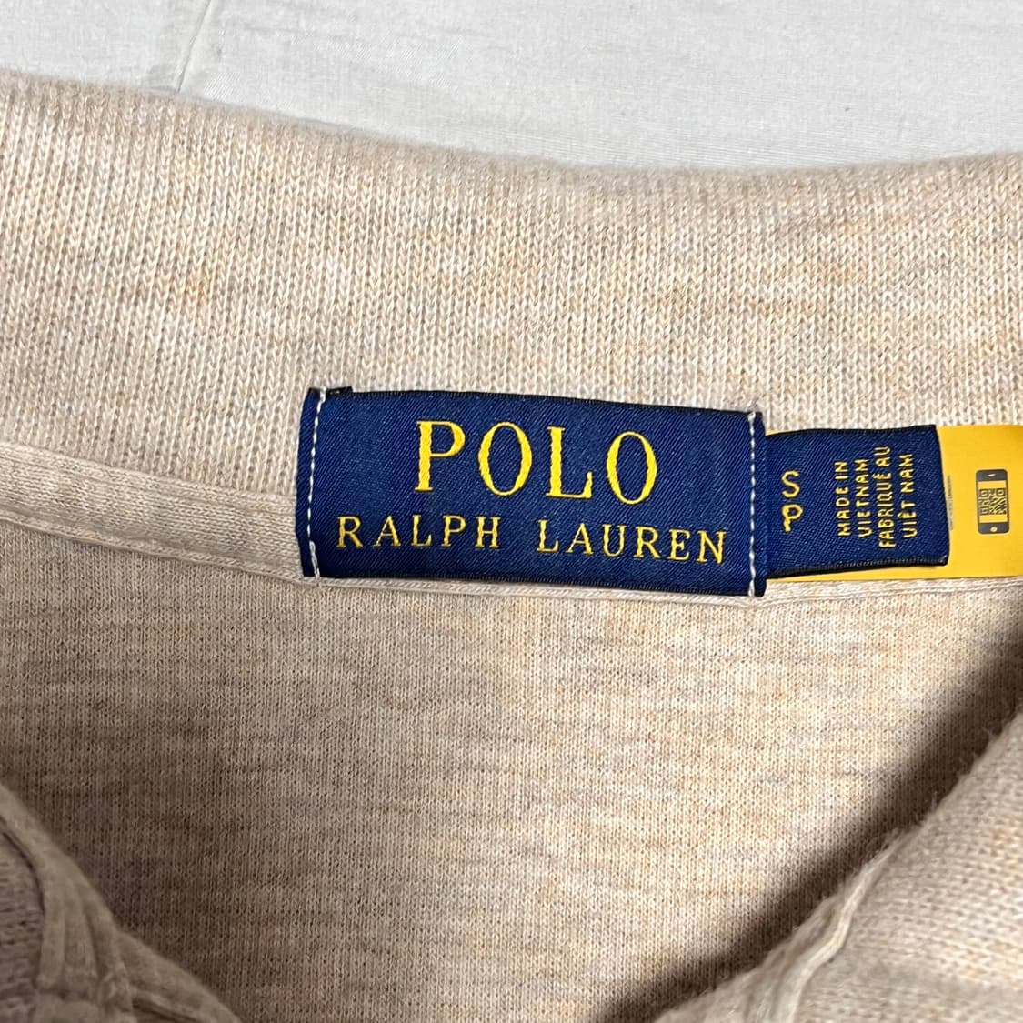 폴로랄프로렌 베이지 니트 반집업  상품이미지3