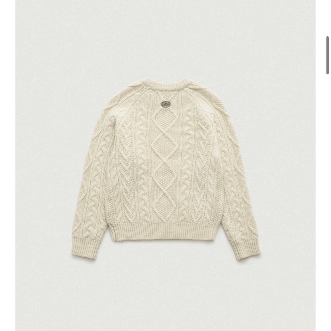 더바넷 트리콧 케이블 니트 스웨터 상품이미지2