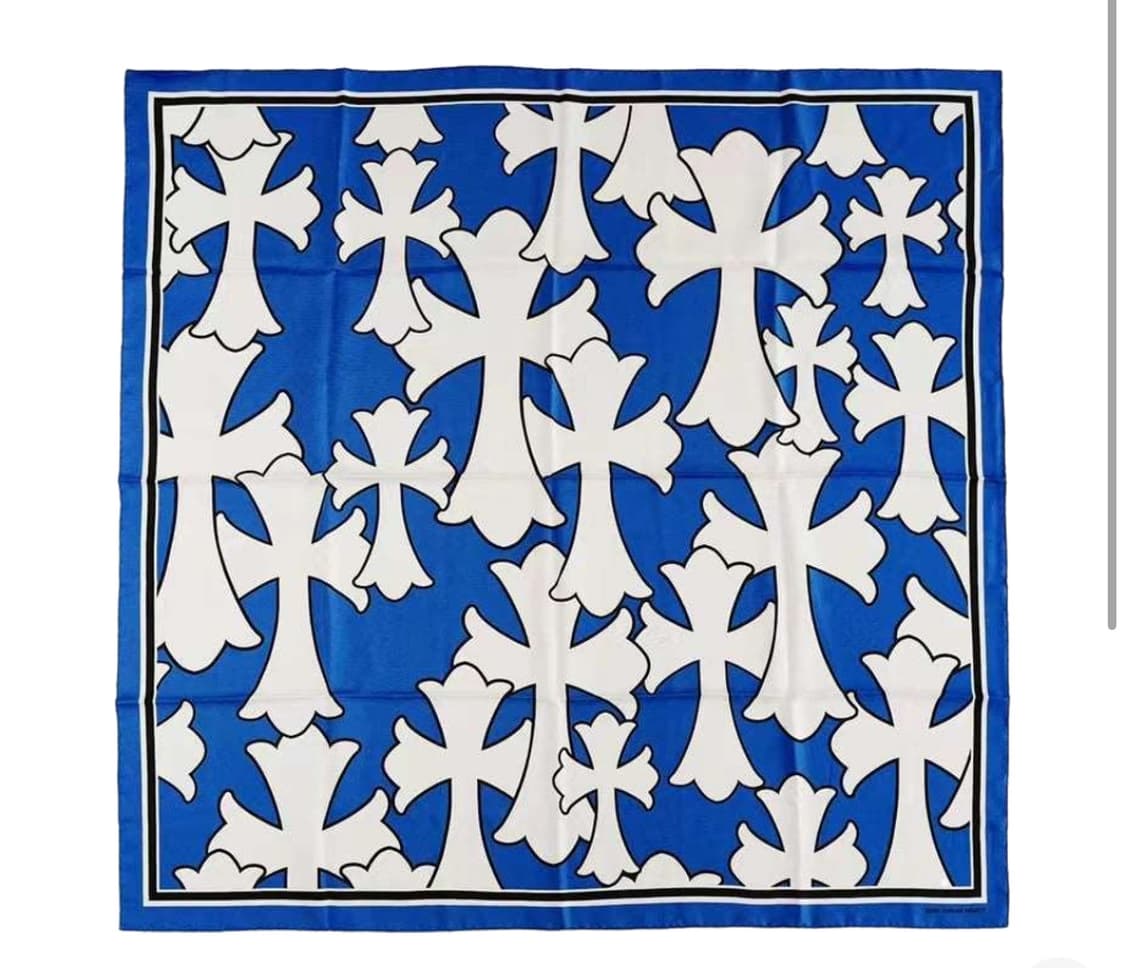 크롬하츠/ 크로스 실크 스카프/ OS 상품이미지3