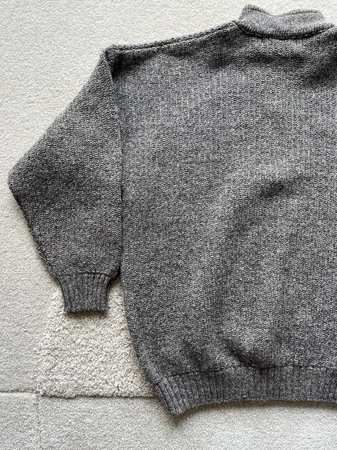 The Ecology 뉴질랜드 울 레더 하프집업 (105) 상품이미지9