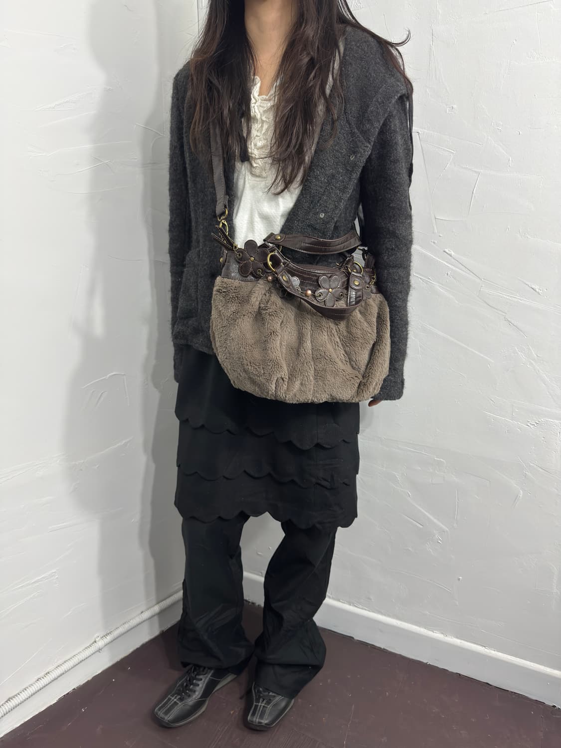 hush hush fur design shoulderbag 상품이미지4