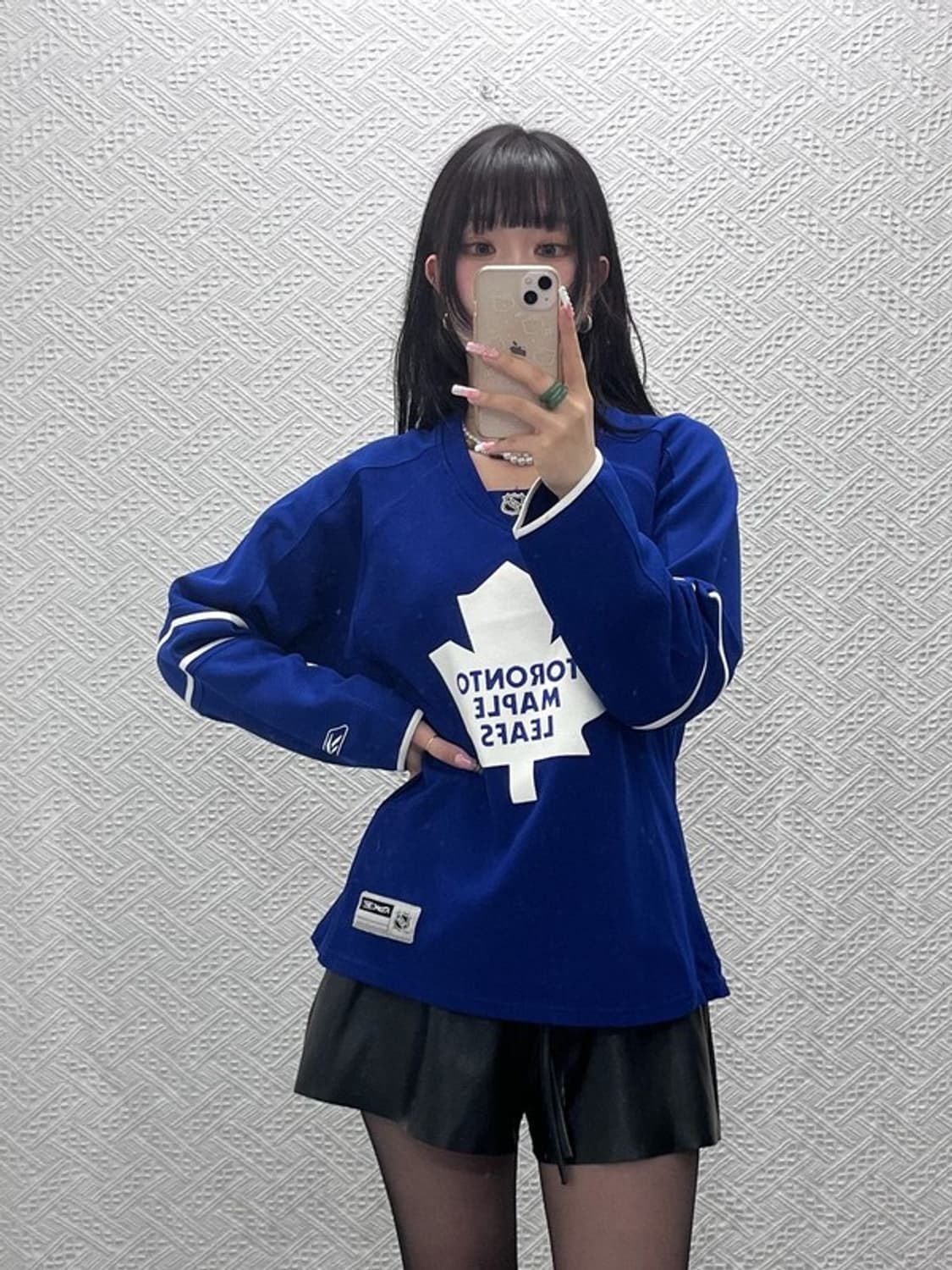 리복 NHL 토론토 메이플 리프스 하키 져지 롱슬리브 L C12096 상품이미지1
