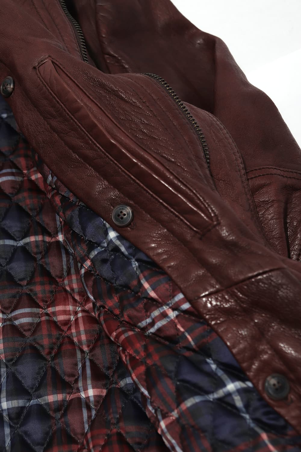 SERIES 모카무스 차이나 램스킨 싱글 라이더 재킷 size 100 상품이미지9