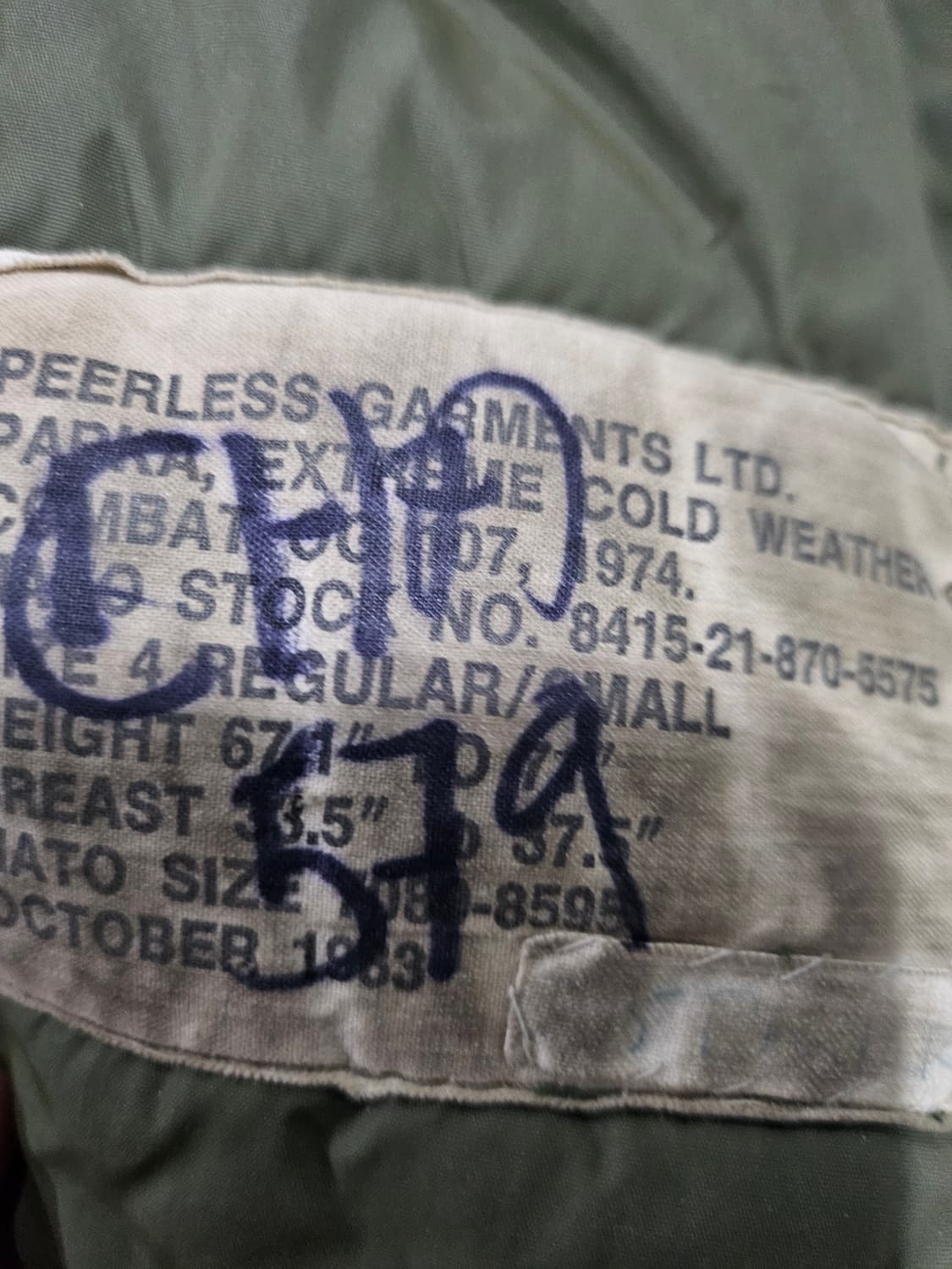 70s 캐나다군 IECS 익스트림 콜드웨더 파카 상품이미지4