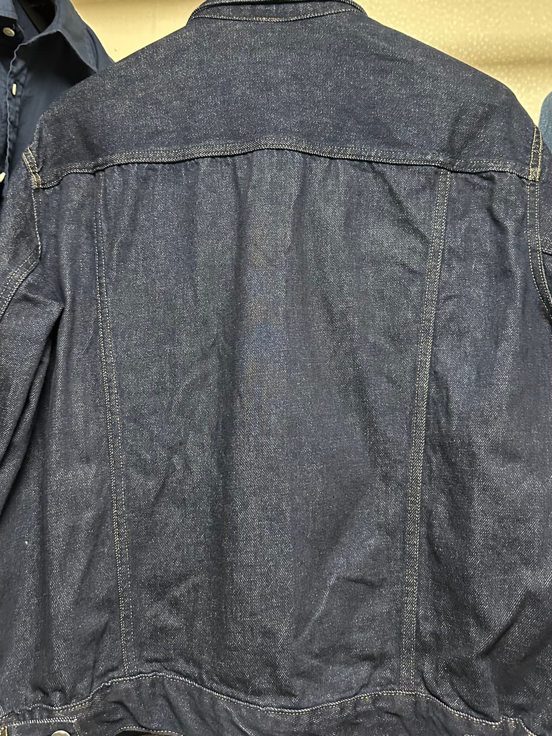 무인양품 케이폭 데님 자켓 블루 L 상품이미지2