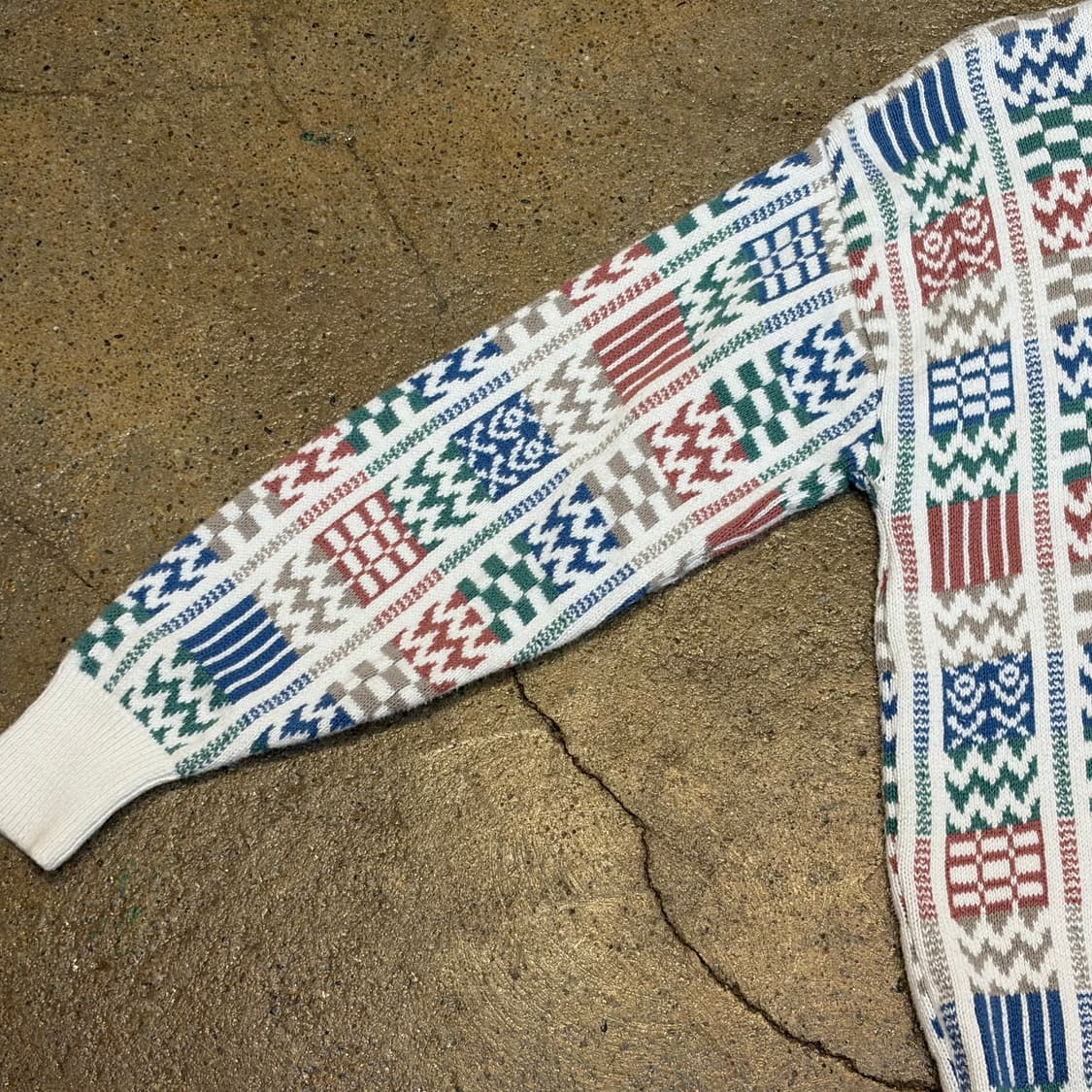 90s Made in USA 빈티지 코튼 니트 상품이미지6