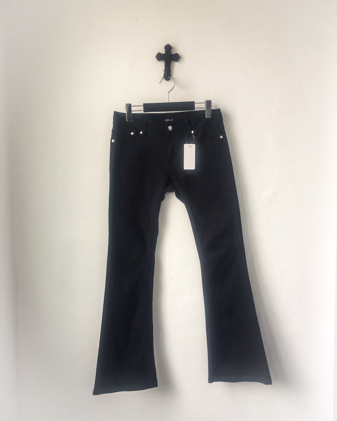 Black slim fit pants 상품이미지1