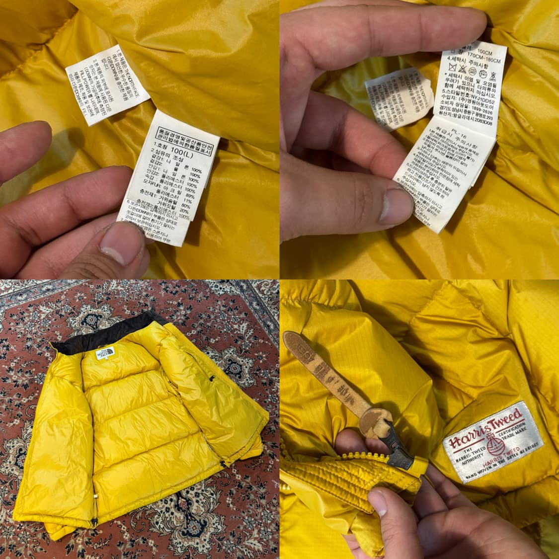 노스페이스 x 해리스 트위드 눕시 패딩 (L) 상품이미지9