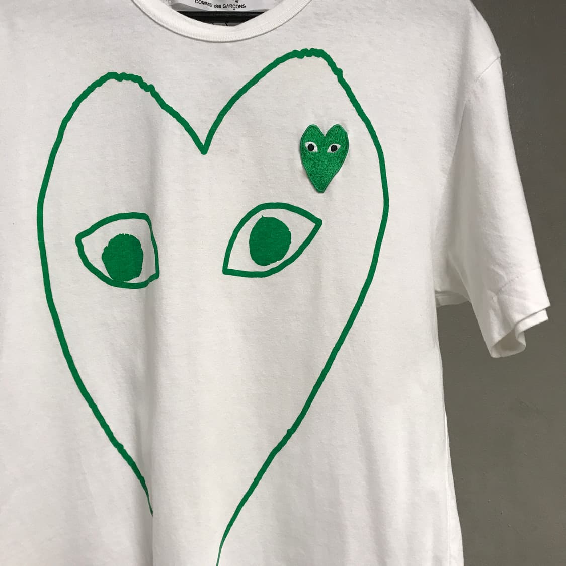 꼼데가르송 와펜 반팔 티셔츠 화이트 L 상품이미지4