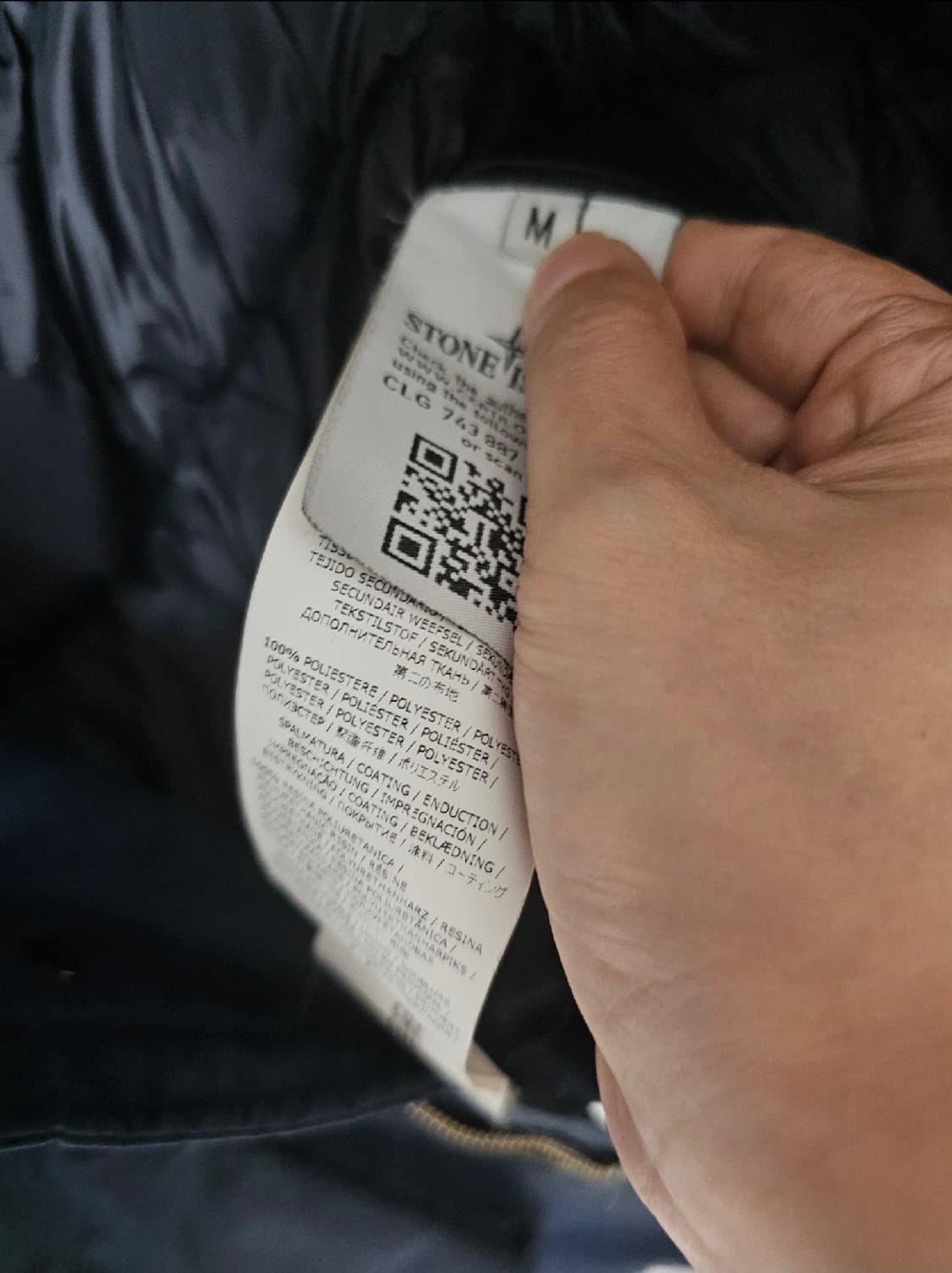 스톤아일랜드 다비드tc 롱패딩(M/100/정품 상품이미지8