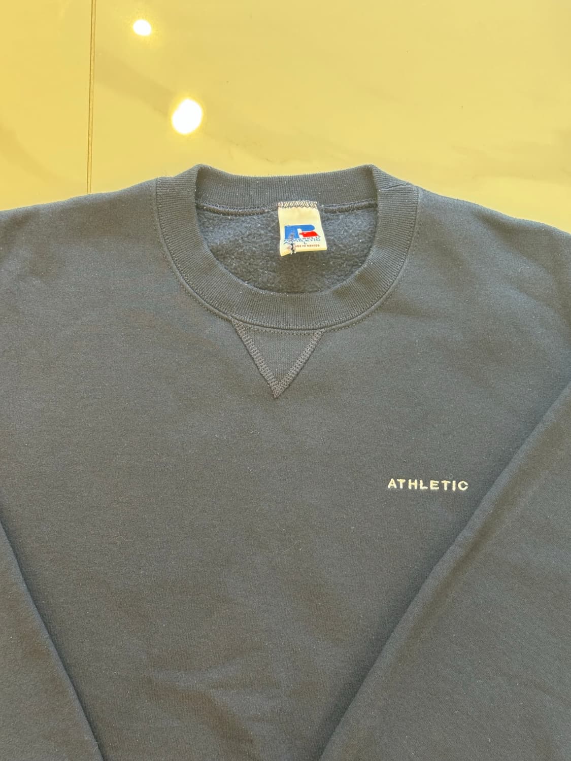 90s빈티지 러셀 애슬레틱 'ATHLETIC' 자수 맨투맨 (네이비) 상품이미지2