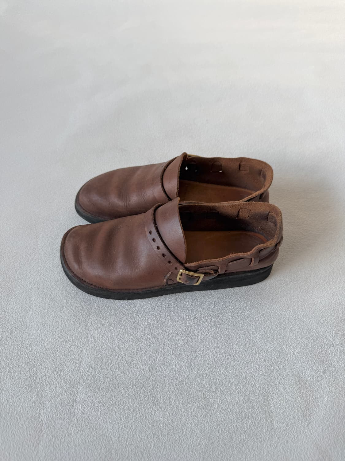 [5C, 220]오로라 슈즈(AURORA SHOES) 레더 미들 잉글리시 상품이미지1