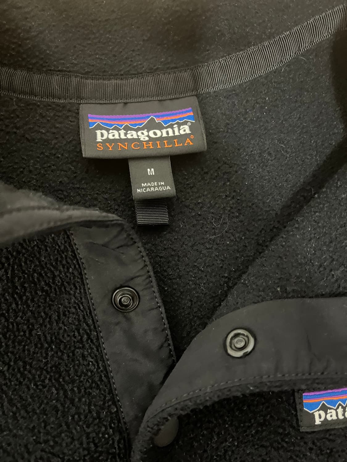17 파타고니아 신칠라 m 올블랙 상품이미지4
