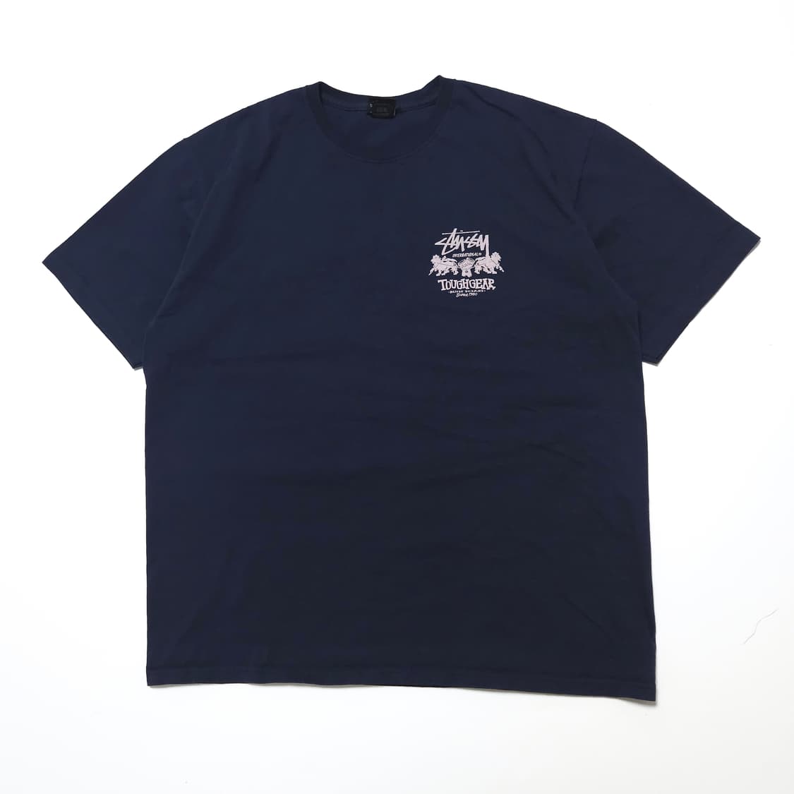스투시 터프 기어 인터내셔널 반팔 티셔츠 네이비 상품이미지2