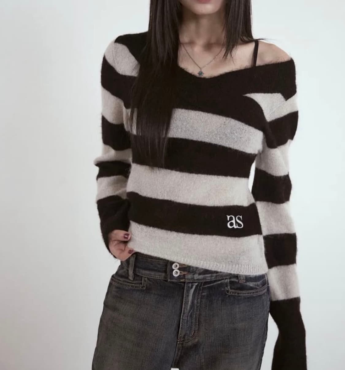 애즈온 포니 니트 상품이미지1