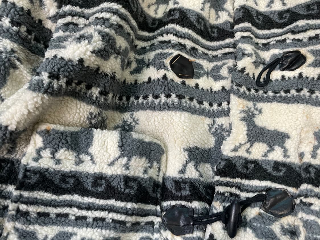 빈티지 캐나다 해비 울 노르딕 더플 코트  상품이미지5