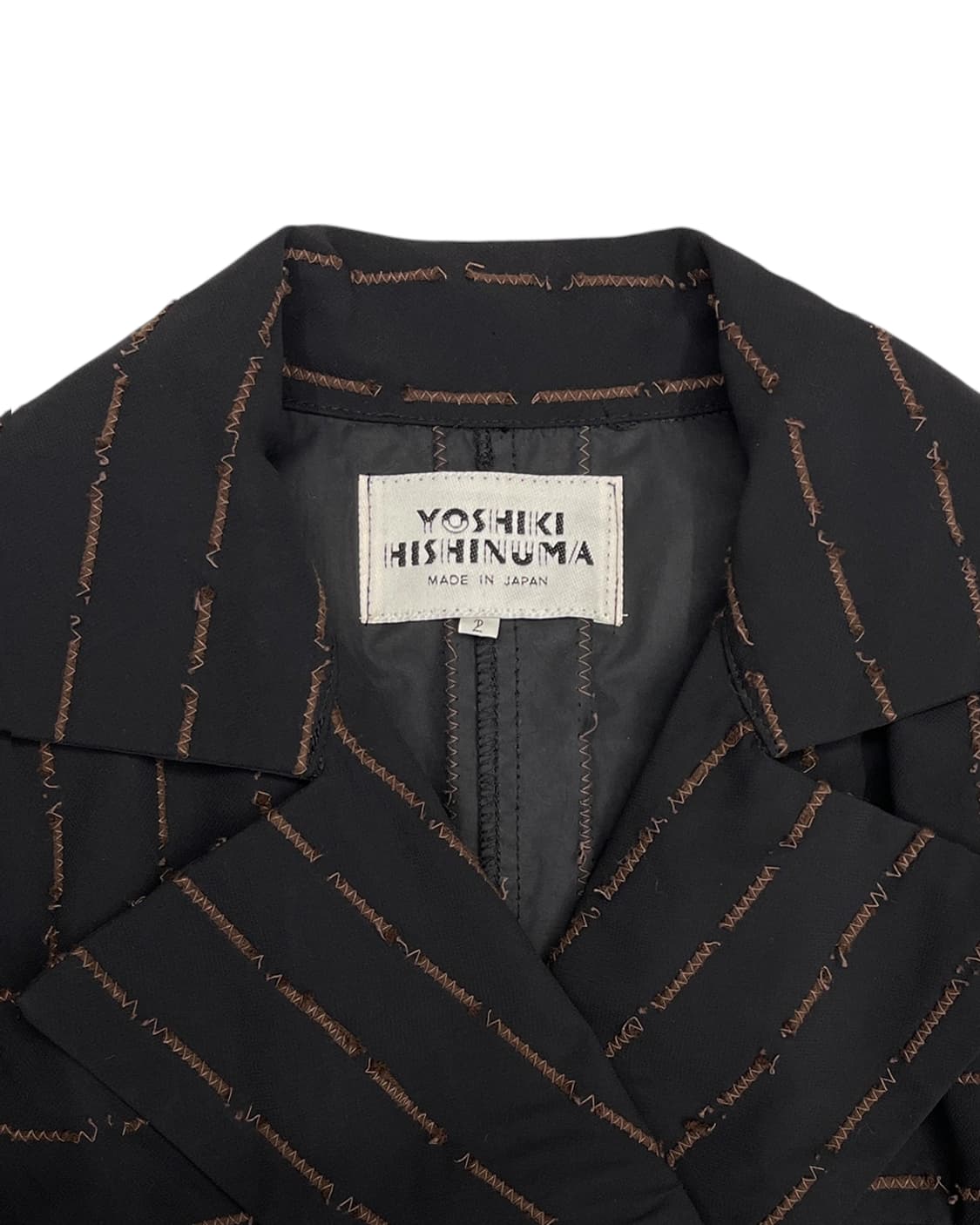 요시키 히시누마 디컨스트럭티드 스티치 트렌치 코트 상품이미지9