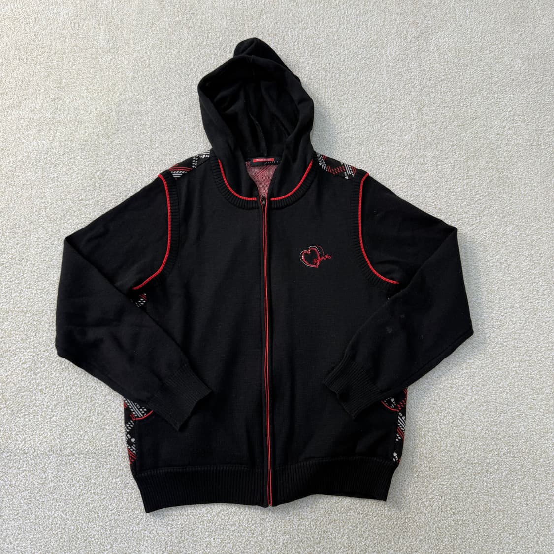 95 그린조이 니트 후드집업 0122T1 상품이미지1