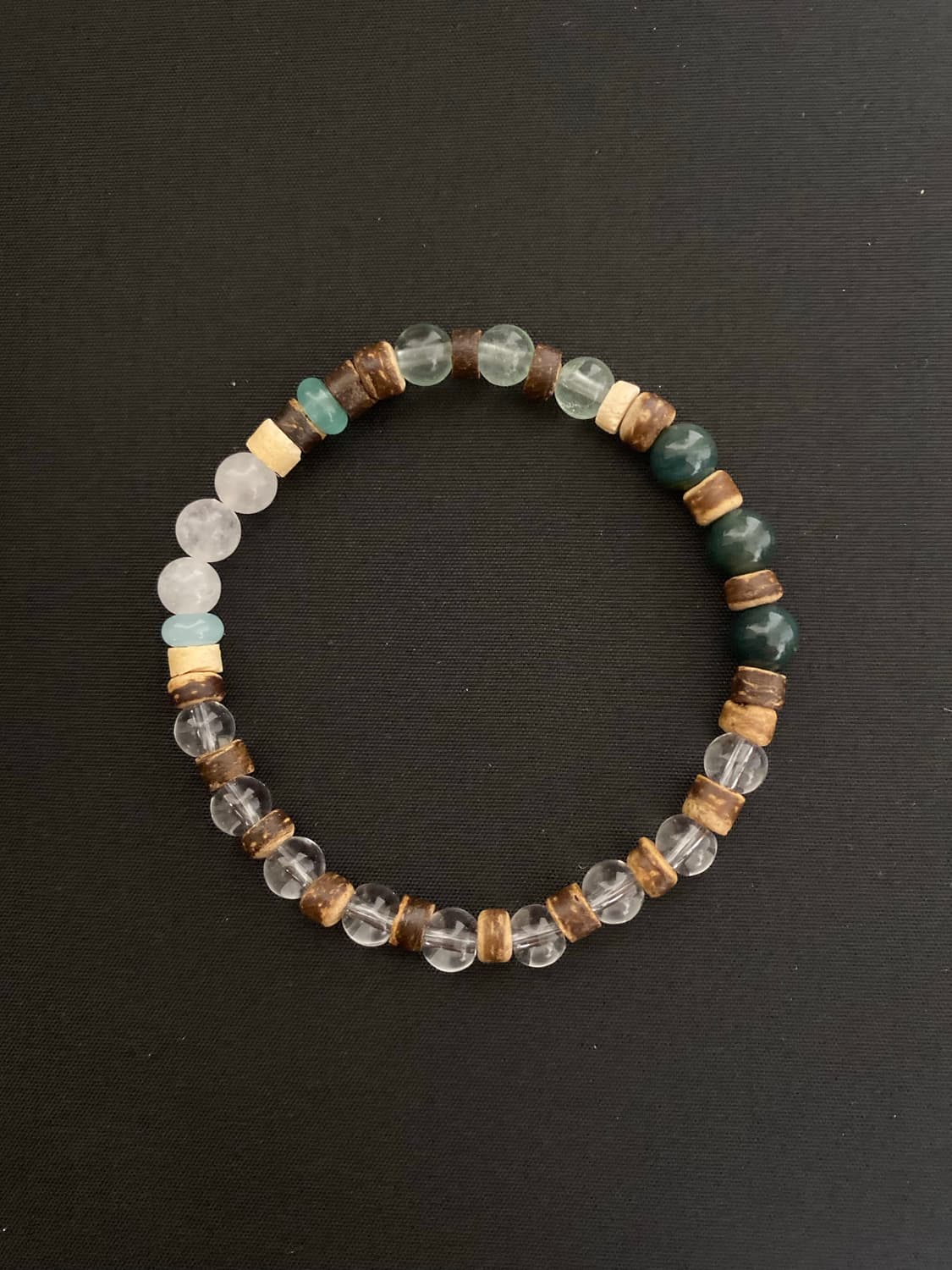 빈티지  원석 & 우드 팔찌 상품이미지1