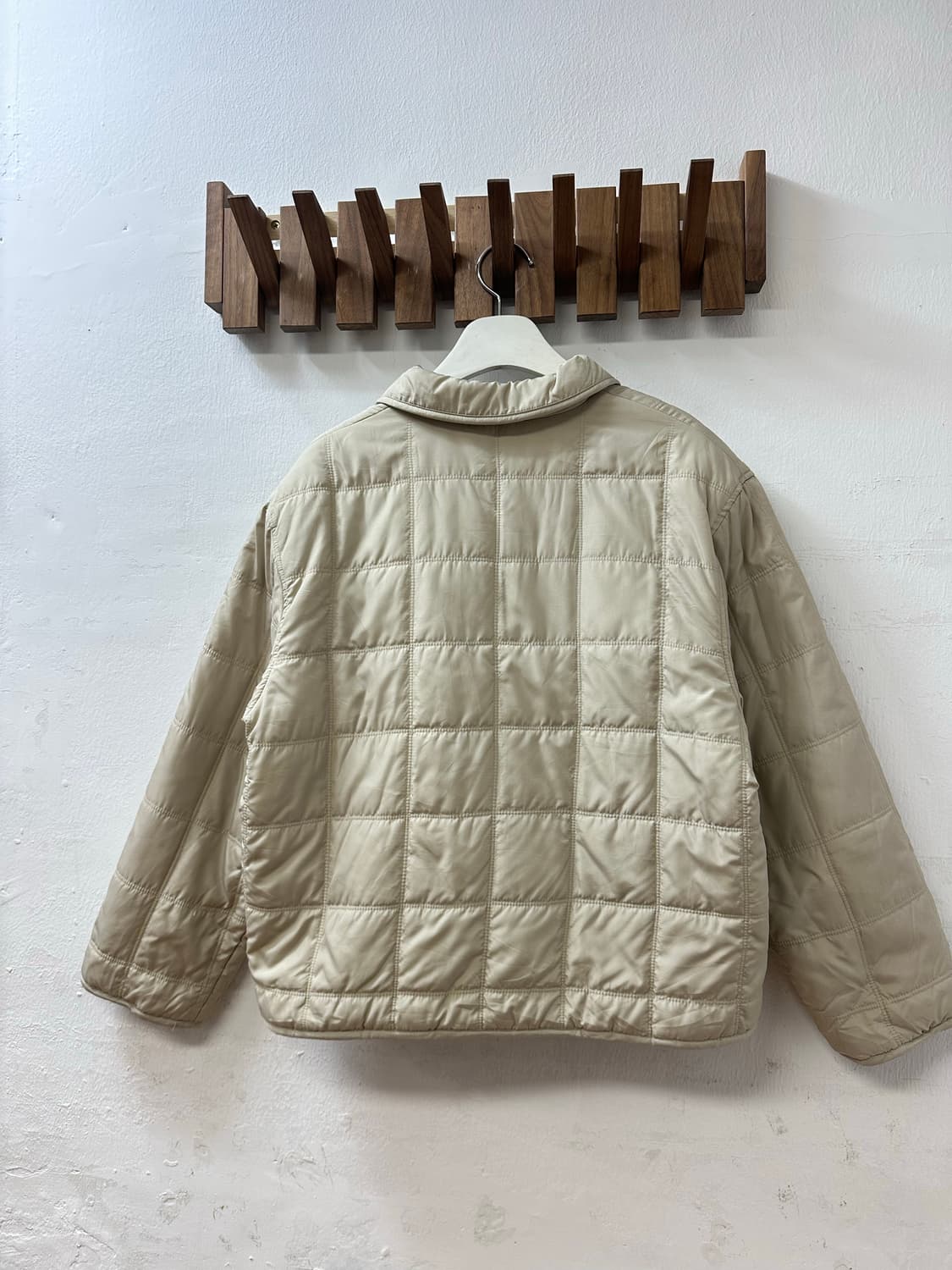 일본빈티지 둥근카라 퀼팅 미니멀 라운드카라 포켓 패딩 자켓 상품이미지5