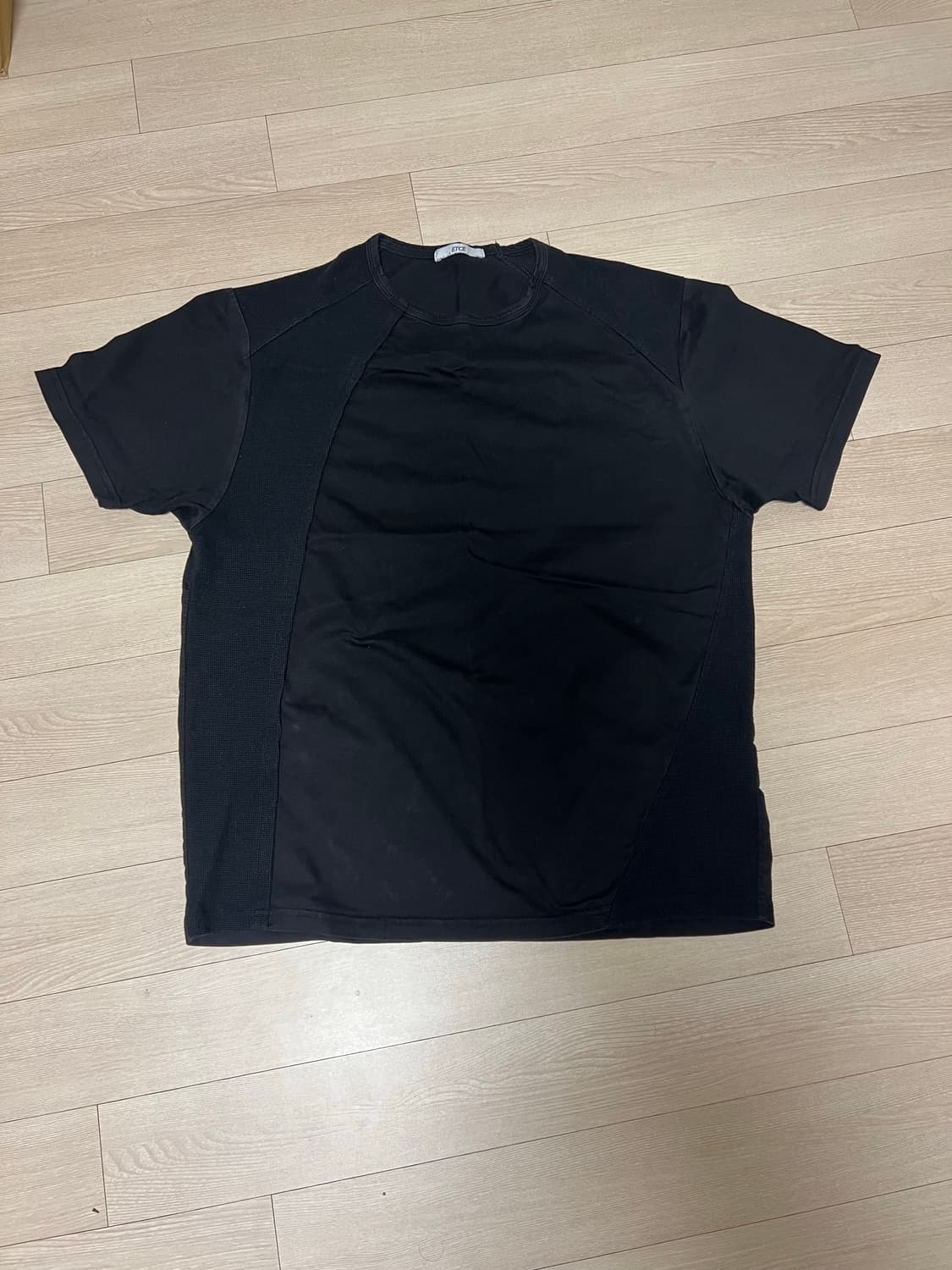 ETCE mixed panel tee black L 상품이미지1