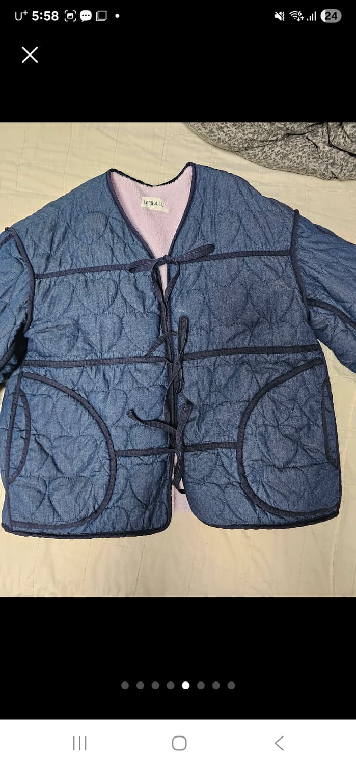 랭앤루 오버핏 리버시블 양털 자켓 상품이미지5