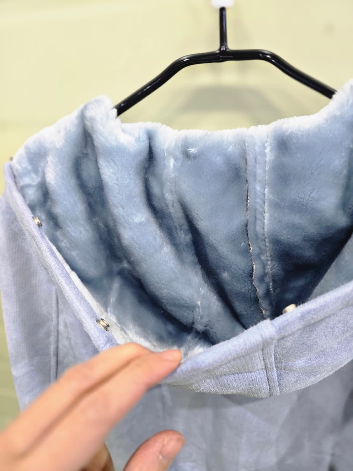 유럽수입 퍼 안감 후드 집업 자켓 상품이미지7