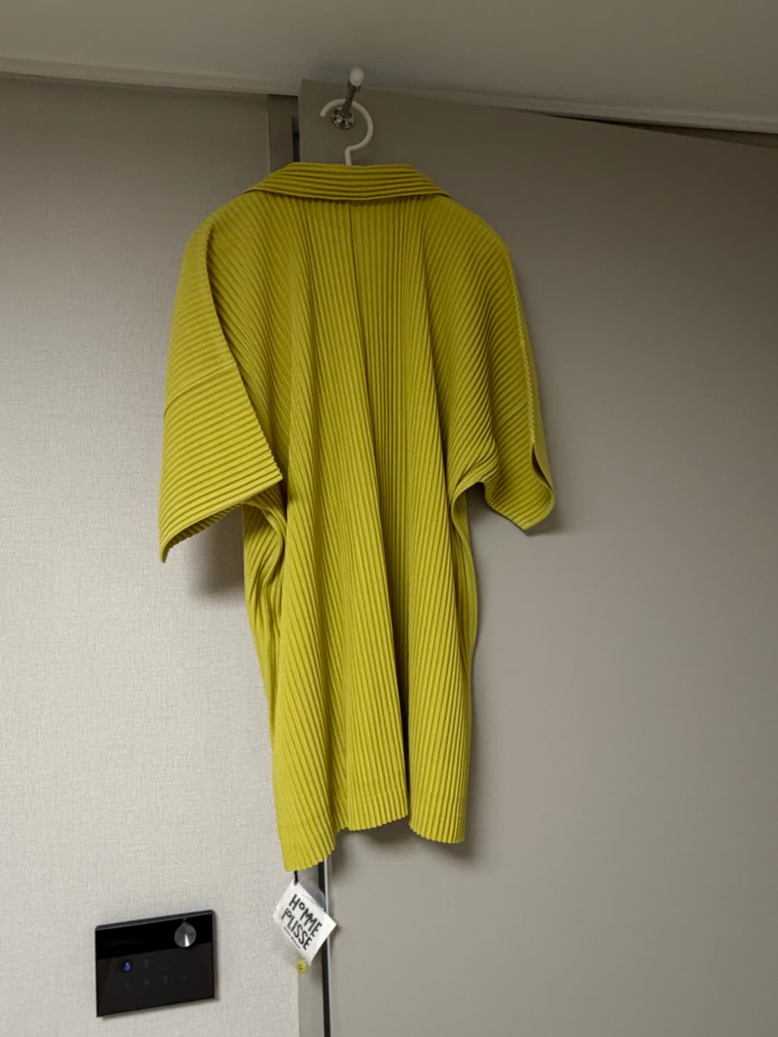 [3]옴므플리세 반팔 셔츠 더스티 옐로우 먼슬리 상품이미지2