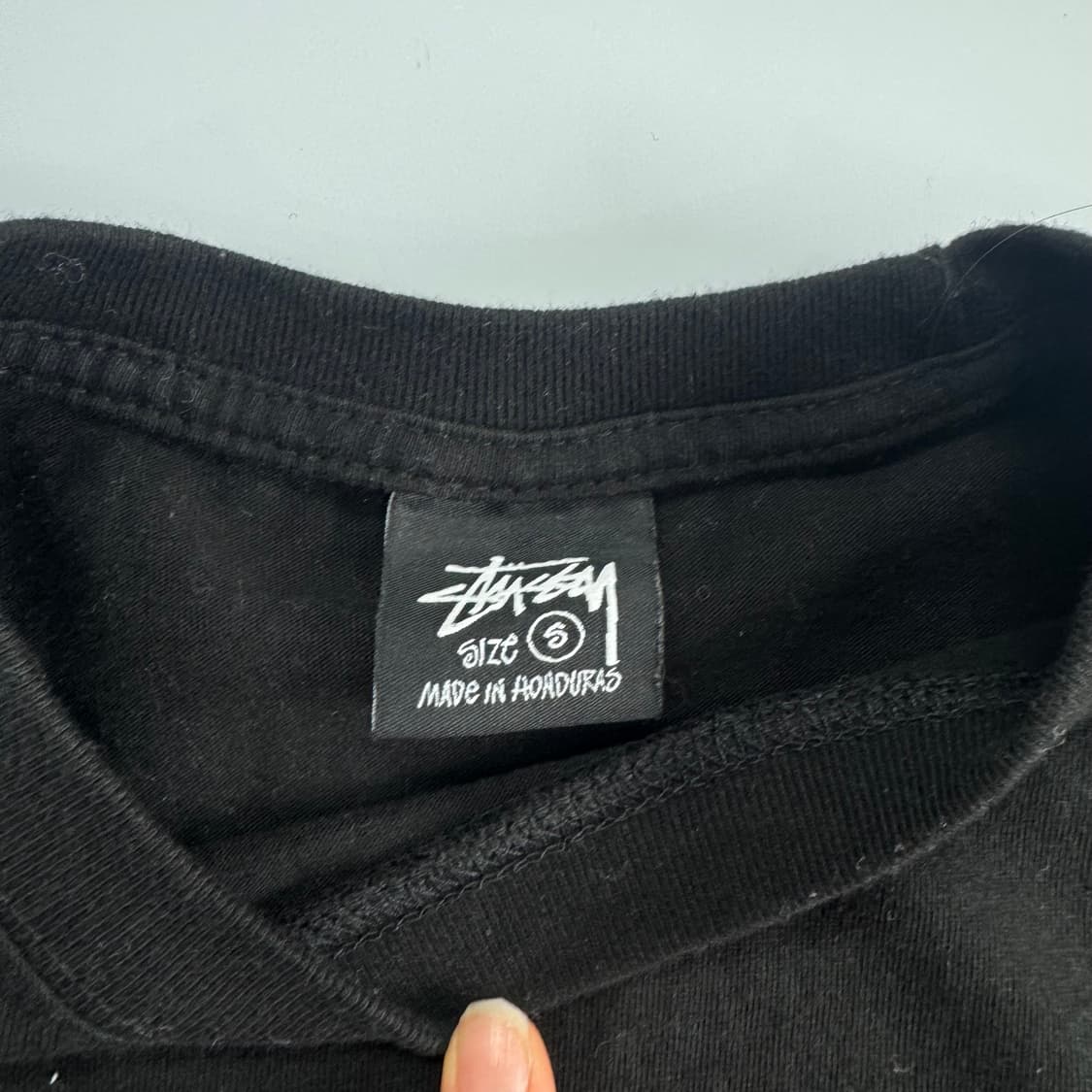 Stussy 스투시 백 로고 블랙 롱슬리브 상품이미지5
