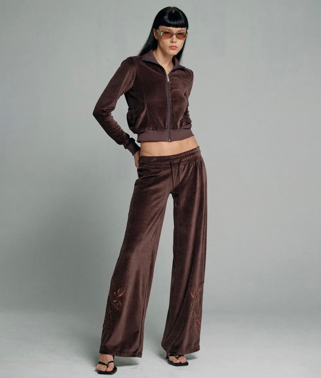 (3 set 셋업) 스컬프터 벨루어 벨벳 3종 세트 셋업 상품이미지3