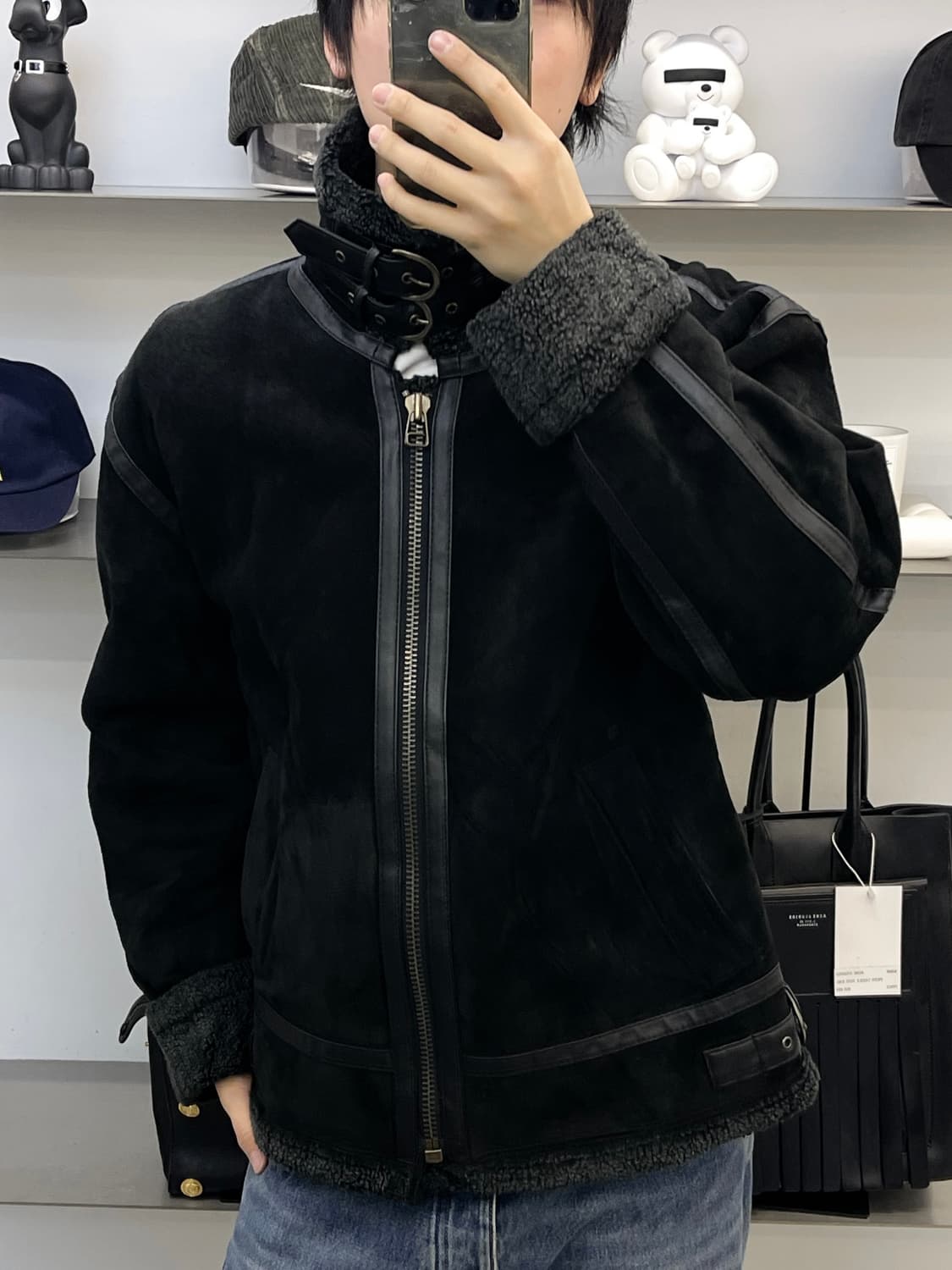 Skin Piler 90s U.S.A.F 타입 B-3 무스탕 상품이미지1