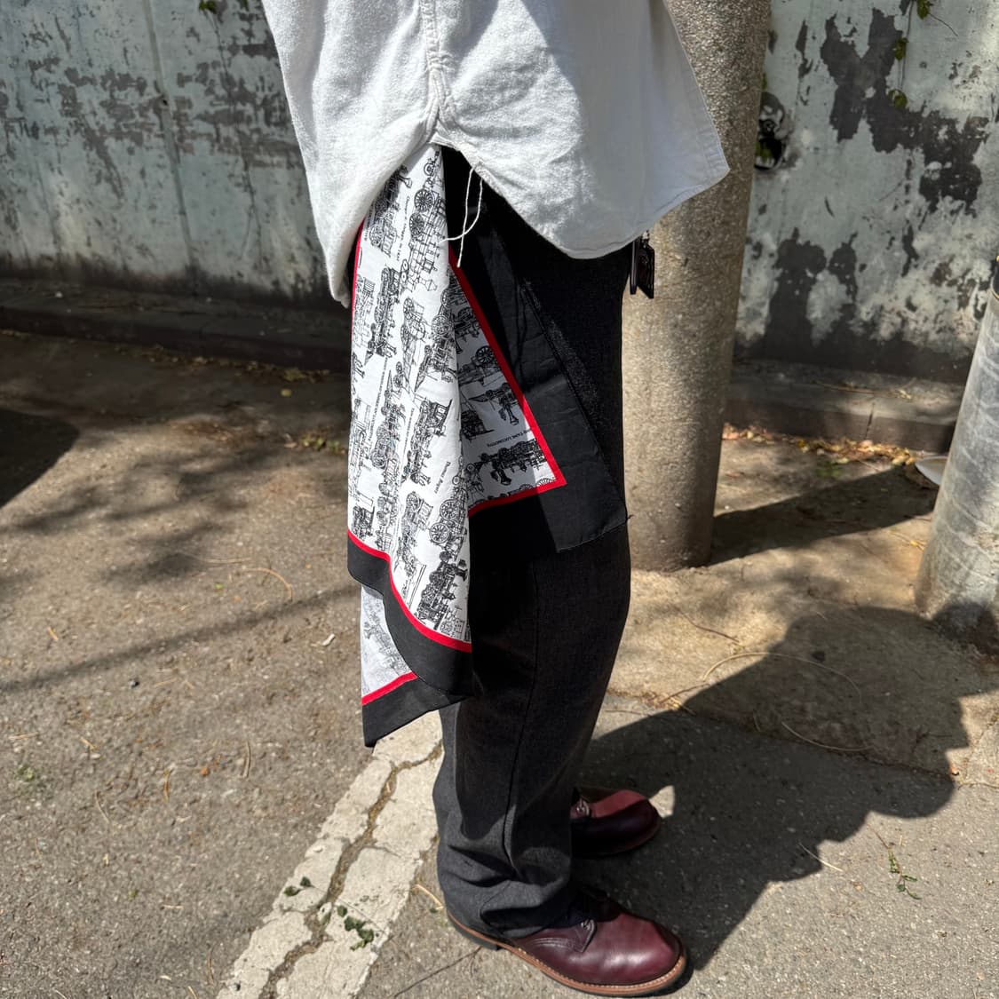 80s 기관차 프린트 반다나 상품이미지5