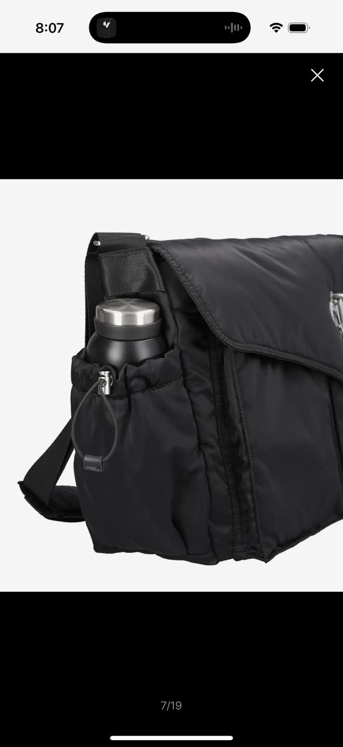 레이븐 오블리크 메신저 백/블랙 상품이미지7