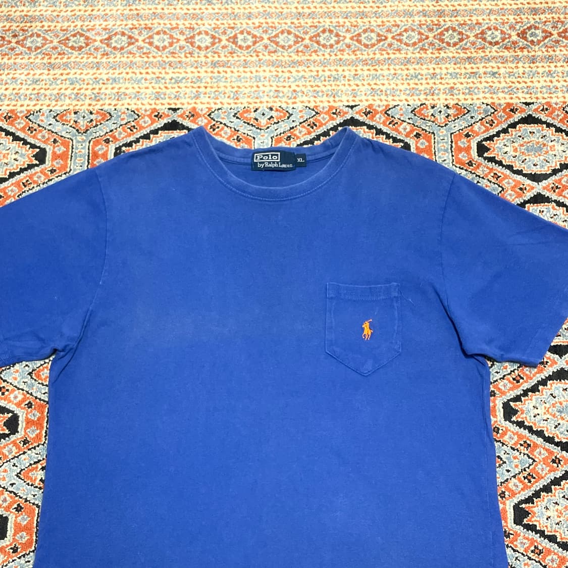 폴로랄프로렌 블루 포켓 반팔티셔츠 여성XL 상품이미지2