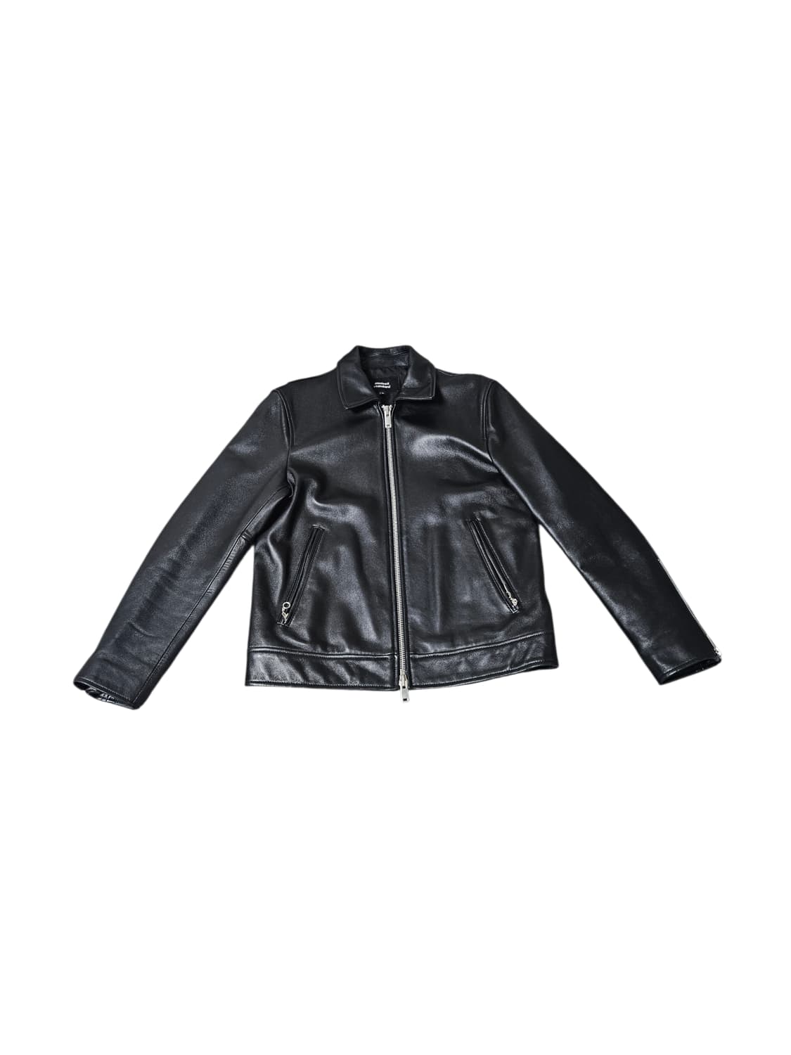 무신사스탠다드 램스킨 싱글 라이더자켓 블랙 M 상품이미지1