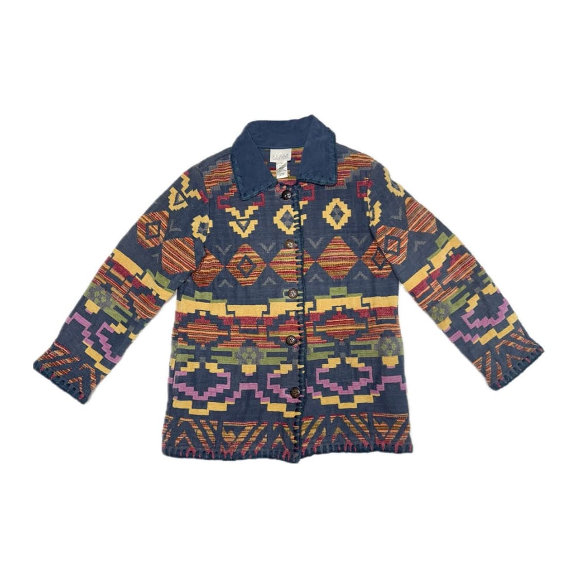 에스닉 패턴 버튼 자켓 상품이미지1