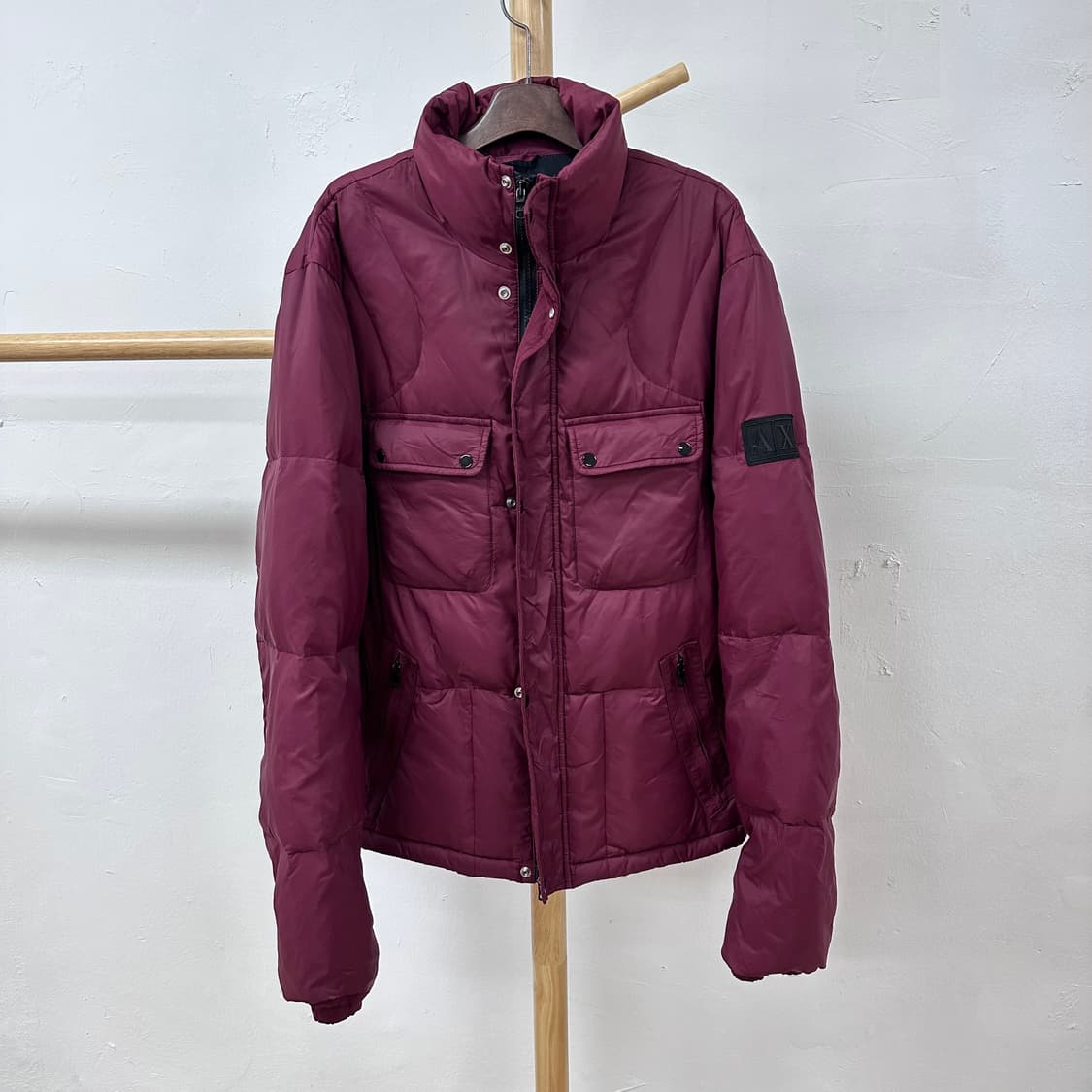 아르마니 익스체인지 버건디 다운 패딩 점퍼 M/M J12 상품이미지1