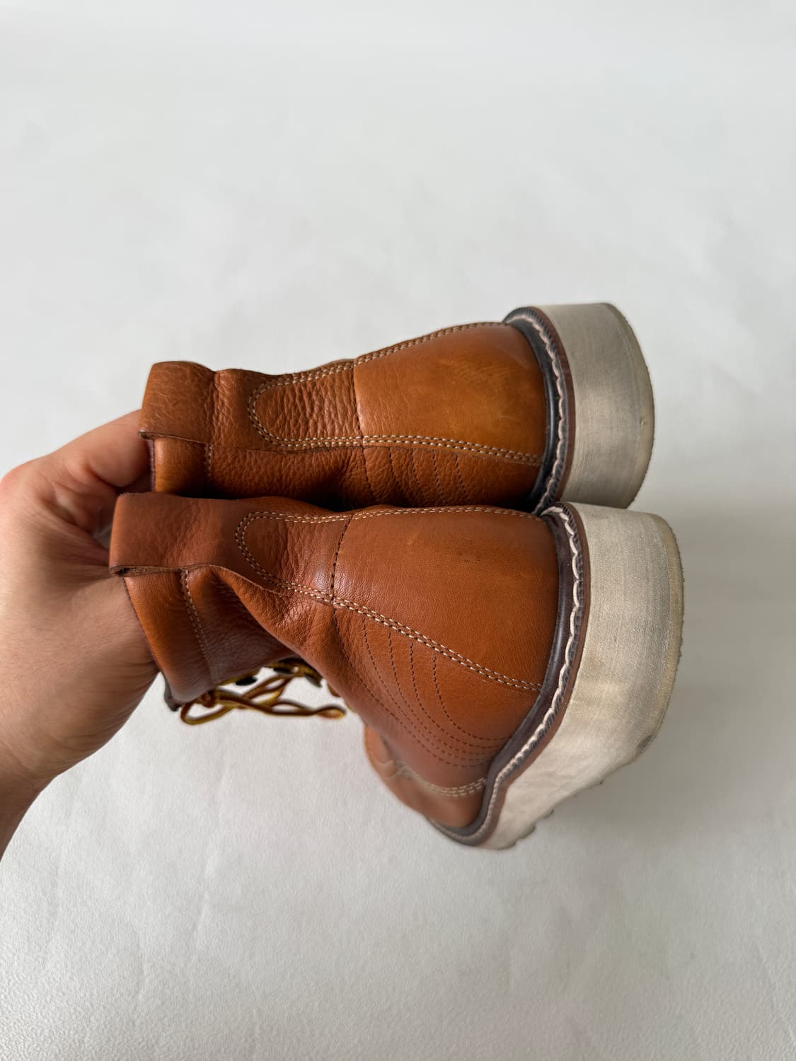 [250]Pre owned 비브람솔 레더 부츠 상품이미지8