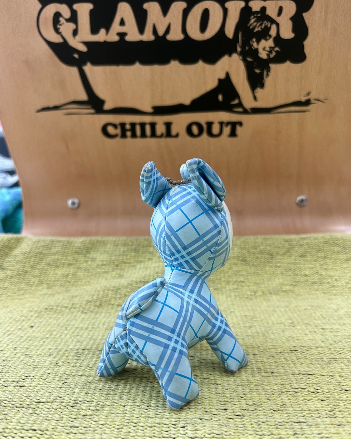 푸치 바비에 - 블루 체크 / 일본 빈티지 인형 키체인 키링 상품이미지3