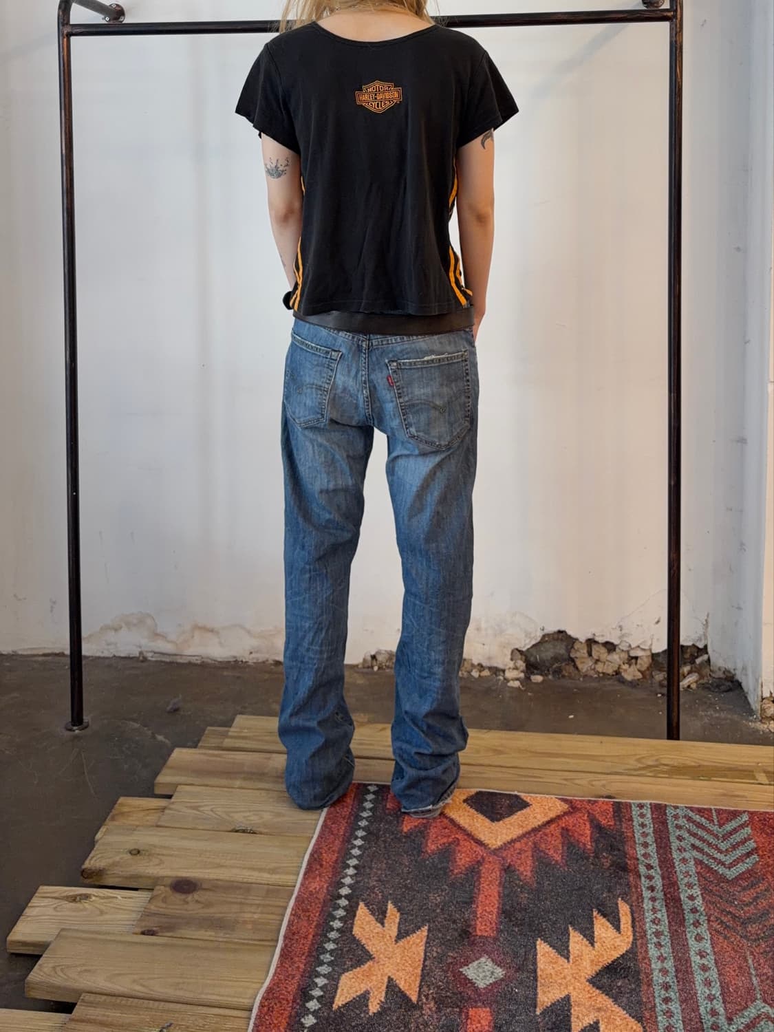 Levi’s 527 부츠컷 데님 팬츠 | 디스트레스드 워싱 상품이미지4