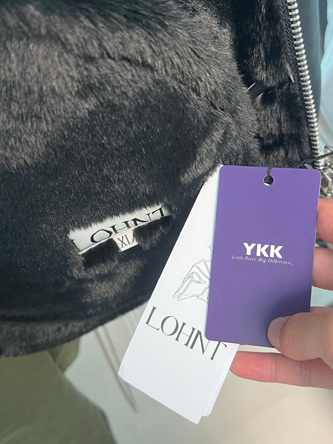 003 비건 레더 벨트 무스탕 블랙 미착용 새상품 상품이미지6