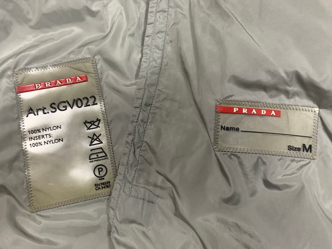 PRADA 프라다 스포츠 라이트 웨이트 후디 집업재킷(유니색스)M 사이즈 상품이미지8