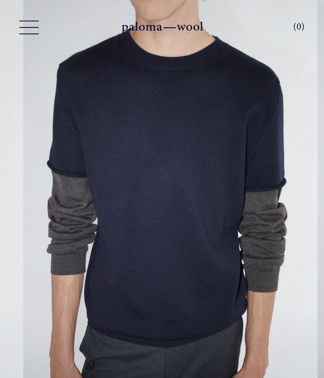 팔로마울 레이어드 니트 L사이즈 상품이미지1
